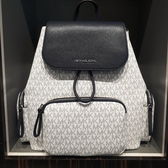 Michael Kors Bags Michael Kors Abbey Large Twotone Logo Backpack